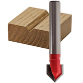 Freud® 60° V Grooving Router Bit - 1/2" Dia x 1/2" H x 1/4" Shank