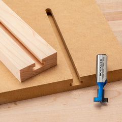 Rockler Single-Pass T-Slot Router Bit—5/8'' Dia x 3/16''H x 1/2'' Shank