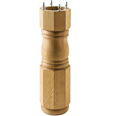 6" Red Oak Colonial Pedestal Base