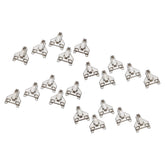 Blum® 175L6630.22 CLIP Top Face Frame Adapter Plates with Off-Center Mounting and 3mm Clearance, 20-Pack