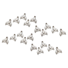 Blum® 175L6630.22 CLIP Top Face Frame Adapter Plates with Off-Center Mounting and 3mm Clearance, 20-Pack
