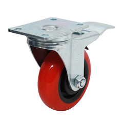 5'' 350-lb. Heavy Duty Polyurethane Caster, Swivel w/Total Lock Brake