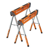 Bora Speedhorse XT Sawhorses with Height-Adjustable Quick-Deploy Legs, 2-Pack