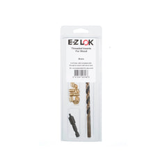 E-Z Knife Threaded Insert Installation Kit for Hard Wood - Brass - 8-32