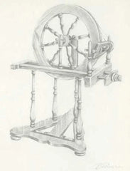 European Spinning Wheel Downloadable Plan