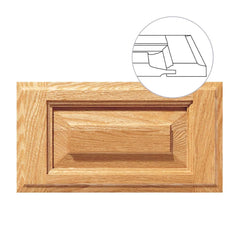 Revere 5-Piece Raised Panel Drawer Front, Custom Sizes and Materials