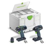 Festool Impact Driver and Drill Set TID 18 Basic-Set T18 (578829)