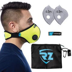 Large M2 Mesh Face Mask, Safety Green