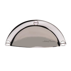 3-3/4'' Front Mounted Cabinet Bin Pull, Polished Nickel