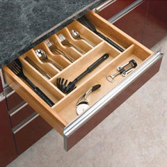 14-5/8" Wide Trimmable Cutlery Tray, Wood - Maple (4WCT-1)
