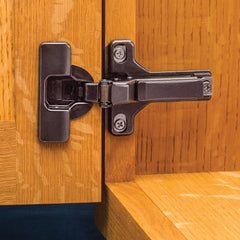 Salice 105° Soft-Close Long Arm Hinges, Face Frame, Titanium Finish, 3/8'' Overlay