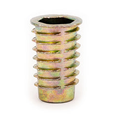 Threaded Insert for Soft Wood - Flanged - 3/8-16 x 13mm