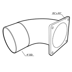 4'' Elbow with Flange