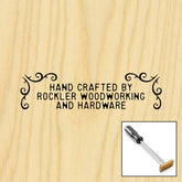 Three-Line Scroll Branding Iron, Torch-Heated Handle
