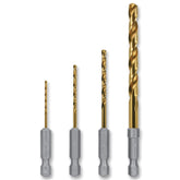 Montana 4-Piece Titanium-Coated Drill Bit Set
