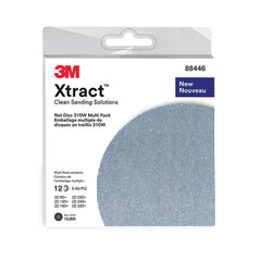 3M Xtract 310W 5'' Dia. Net Disc Multi-Pack (2 Each: 80-, 120-, 180-, 220-, 240-, 320-Grit)