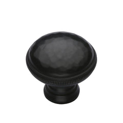 1-1/4'' Hammered Cabinet Knob, Dark Oil-Rubbed