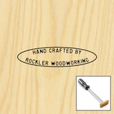 Two-Line Oval Branding Iron, Torch-Heated Handle