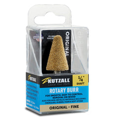 Kutzall Original - Taper Burr, 1/4'' Shaft, Head Diameter 3/4'' X Head Length 1-3/8'', Fine