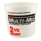 Leaktite Clear Multi-Mix Container, 2.5 qt.