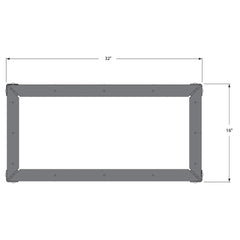 Rockler Rock-Steady Work Stand Kit, 32''W x 16''D x 28''H