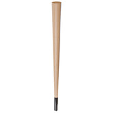 29'' Tapered Turned Leg, Hard Maple, 4''H Chrome Foot