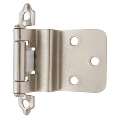 3/8'' Inset Self-Closing Face-Mount Cabinet Hinges (3428), Satin Nickel