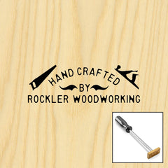 Three-Line Arc with Tools Branding Iron, Torch-Heated Handle