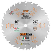 CMT ITK Extreme Thin-Kerf Rip Blade, 10'' x 24T x 5/8'' Bore