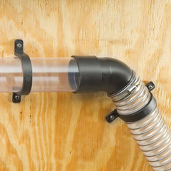 Rockler 2-1/2'' Plastic Dust Collection Hose Wall Hangers - 10 Pack