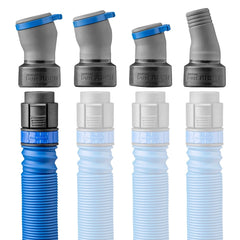 Dust Right FlexiPort Power Tool Hose Kit with Click-Connect, 3' to 12' Expandable Hose