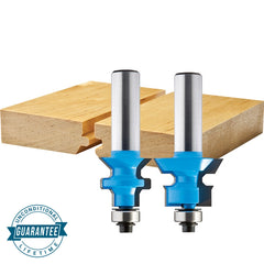 Rockler Flooring Nail Slot Router Bit Set - 15/16" Dia x 3/4" H x 1/2" Shank
