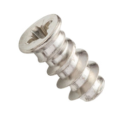 Centerline 5mm x 13mm Flat Head Pozi Drive Euro Screws, Nickel, 100-Pack