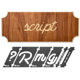Rockler Interlock Signmaker's Template Kit, Script Font, Numbers