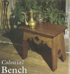 Colonial Bench Downloadable Plan