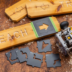 Rockler Interlock Signmaker's Templates, Shapes Kit