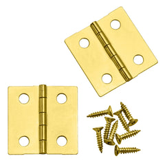 1" x 7/8" Butt Hinge, Brass
