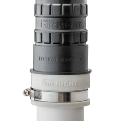 Dust Right Schedule 40 PVC Adapter, 2'' PVC to 2-1/2'' Fitting