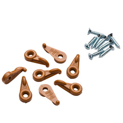 Glass Door Retainer Clips, Clear, 8-Pack
