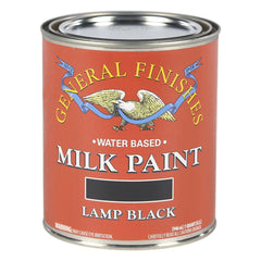 General Finishes Lamp Black Milk Paint, Pint