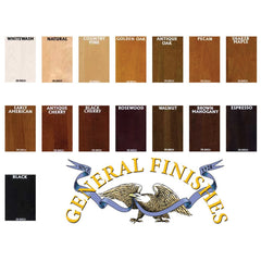 General Finishes Water-Based Wood Stain, Tobacco, Quart