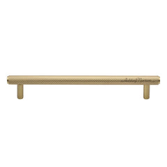 5-1/4'' Basel Knurled Cabinet Pull, Satin Brass