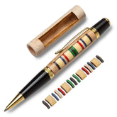 Desert Storm Service Ribbon Laser-Cut Inlay Pen Blank