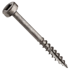 Centerline #7 x 1-1/2'' Pan Head Square Drive Pocket Hole Screws, Coarse Thread, Lube Finished, 200-Pack