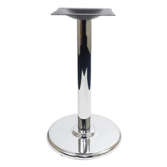 Chrome Round Style 18'' Dia. Stamped Steel Table Base, Table Height