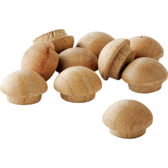Birch 1/2" Screw Hole Buttons, 50-Pack