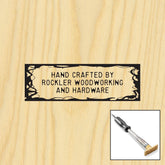 Three-Line Vine Branding Iron, Electric Handle