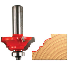 1-5/32'' D x 5/8'' H x 1/8'' R x 1/4'' Shank Freud #38-302 Quadra-Cut™ Cove and Bead Bit