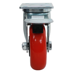 4'' 300-lb. Heavy Duty Polyurethane Caster, Swivel w/Total Lock Brake