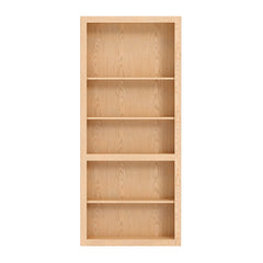 32" Oak InvisiDoor Bookcase Shelving Unit Kit
